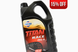 15% Off all Fuchs Titan Race Engine Oils