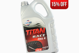 15% Off all Fuchs Titan Race Engine Oils