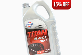 15% Off all Fuchs Titan Race Engine Oils