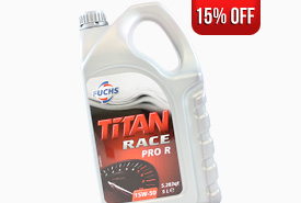 15% Off all Fuchs Titan Race Engine Oils