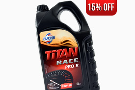 15% Off all Fuchs Titan Race Engine Oils