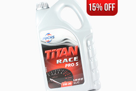 15% Off all Fuchs Titan Race Engine Oils