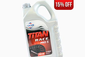 15% Off all Fuchs Titan Race Engine Oils