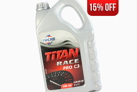 15% Off all Fuchs Titan Race Engine Oils