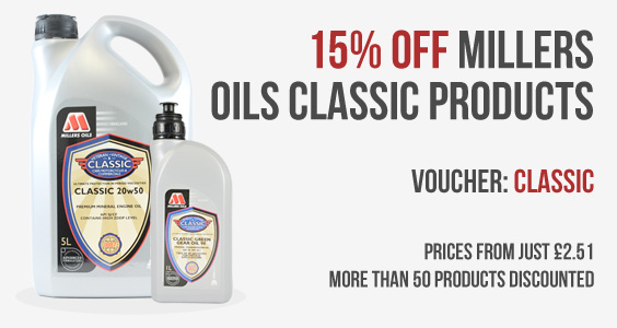 15% Off Millers Oils Classic Products